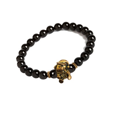 Beads Bracelet Teddy Bear Charm By Menjewell